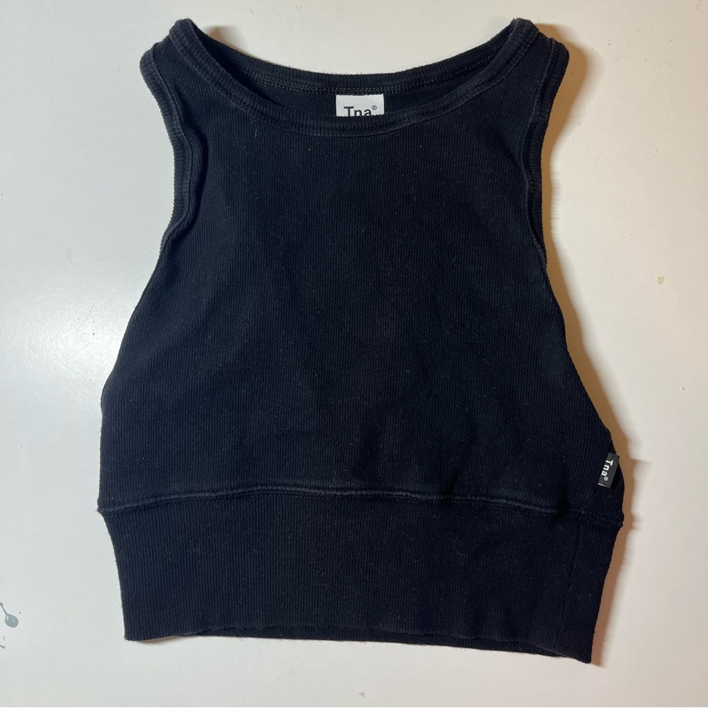 Tna Black Crop Tank Top